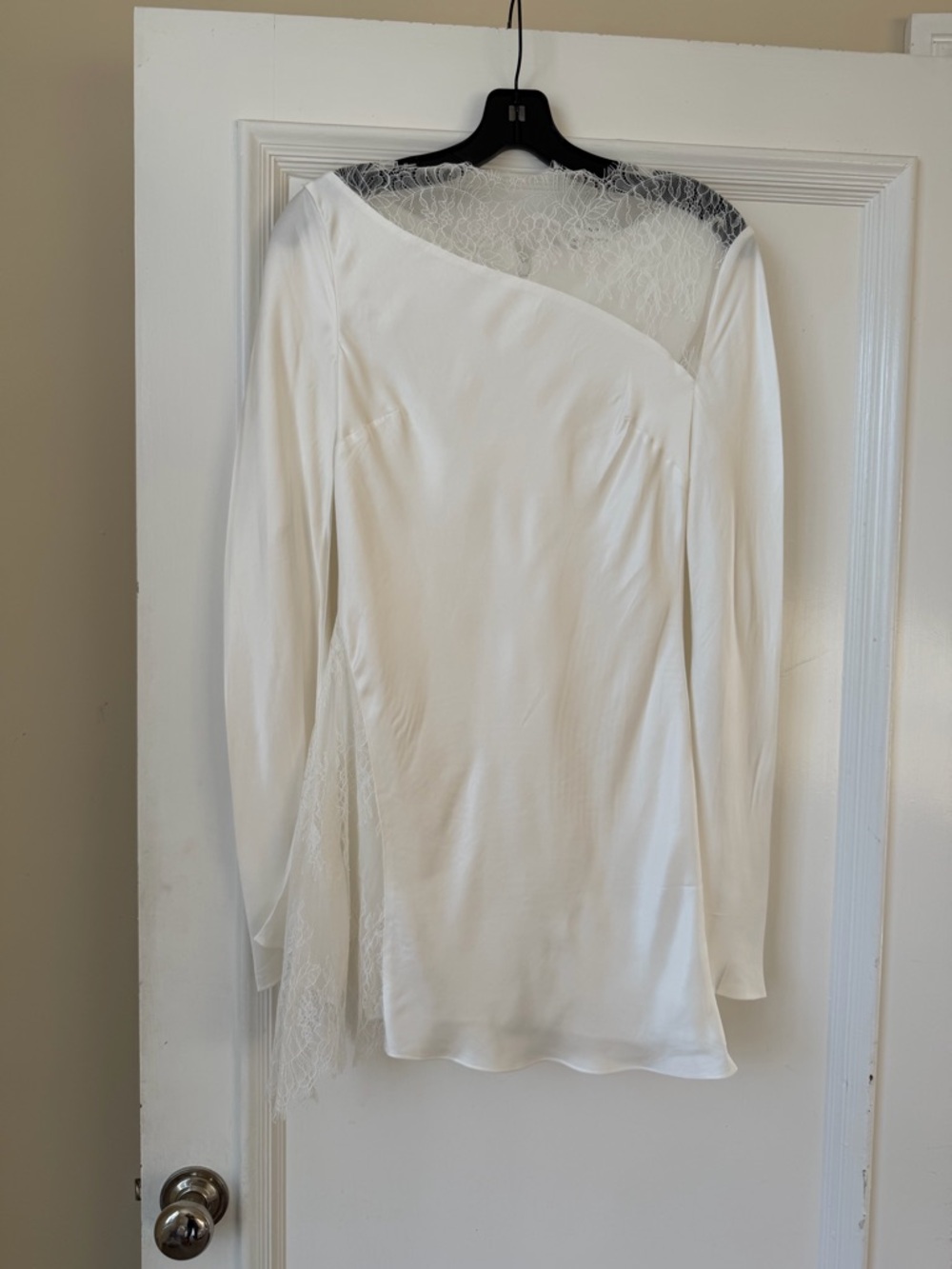 Shona Joy White Allegra Lace Mini Dress - Picture 4 of 7